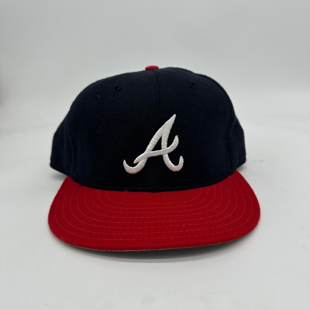 Vintage‎ Atlanta Braves New Era Diamond Collection Wool Baseball Hat Size 7 1/8